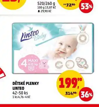 Penny Market Linteo dětské plenky nabídka