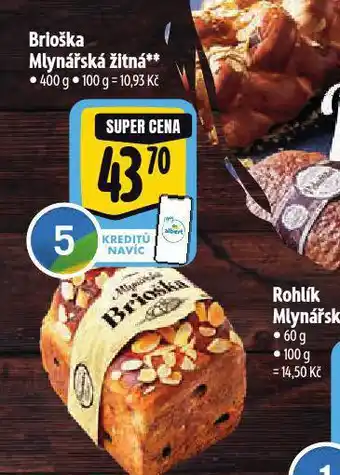 Albert Brioška mlynářská žitná nabídka