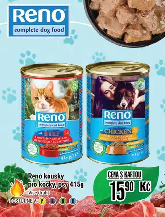 Tamda Foods Reno kousky pro kočky, psy 415g nabídka