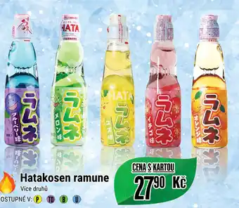 Tamda Foods Hatakosen ramune nabídka
