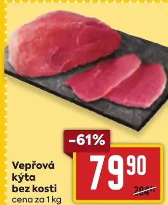 Billa Vepřová kýta bez kosti cena za 1 kg nabídka
