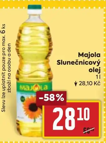 Billa Majola Slunečnicový olej nabídka