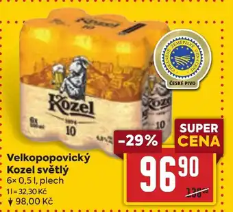 Billa Velkopopovický Kozel světlý nabídka