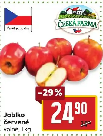 Billa Jablko červené volné, 1 kg nabídka