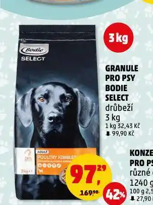Penny Market Granule pro psy bodie select nabídka