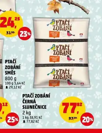 Penny Market Ptačí zobání černá slunečnice nabídka