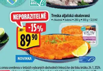 Albert Treska aljašská obalovaná nabídka