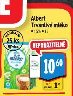 Albert Trvanlivé mléko nabídka
