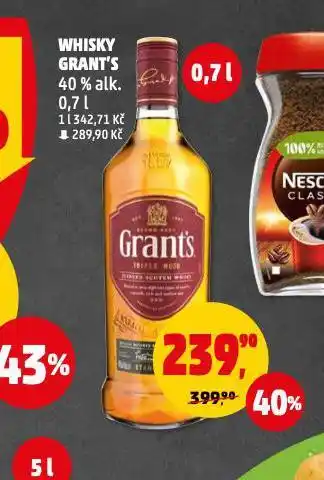 Penny Market Grant's triple wood whisky nabídka