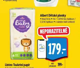 Albert Dětské plenky nabídka