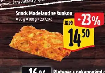 Albert Snack madeland se šunkou nabídka