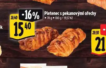 Albert Pletenec s pekanovými ořechy nabídka