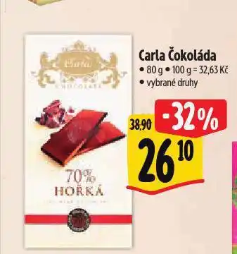 Albert Carla čokoláda nabídka