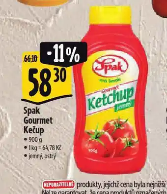 Albert Spak gourmet kečup nabídka