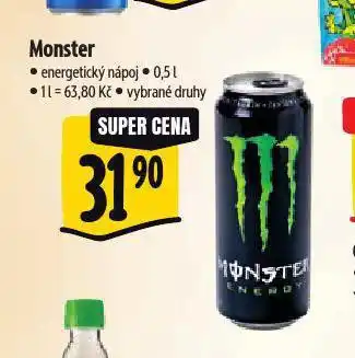 Albert Monster energy drink nabídka