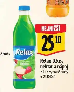 Albert Relax džus, nektar a nápoj nabídka