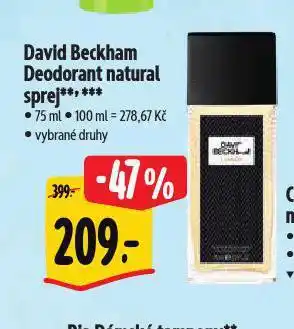 Albert David beckham deodorant nabídka