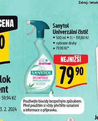 Albert Sanytol univerzální čistič nabídka
