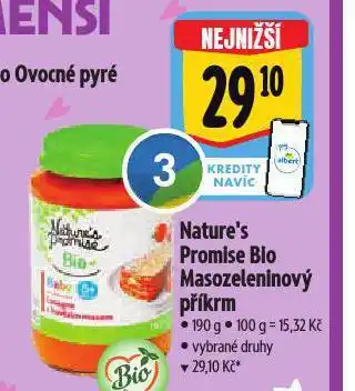 Albert Bio masozeleninový příkrm nabídka