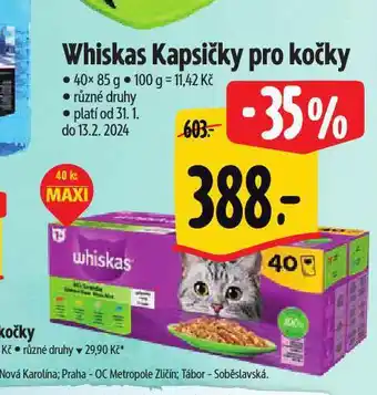 Albert Whiskas kapsičky pro kočky nabídka