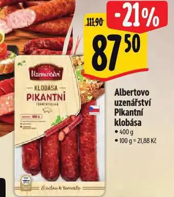 Albert Pikantní klobása nabídka