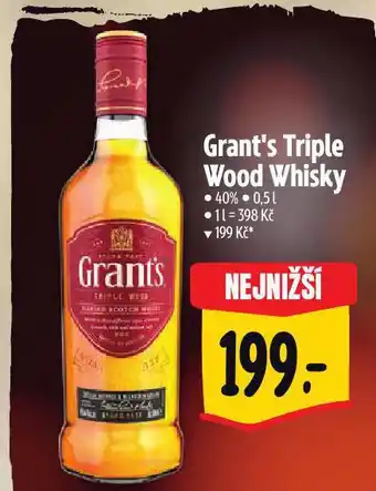 Albert Grant's triple wood whisky nabídka