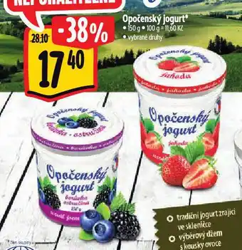 Albert Opočenský jogurt nabídka
