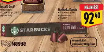 Albert Kávové kapsle starbucks nabídka