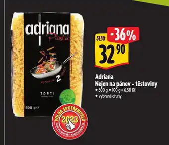 Albert Adriana těstoviny nabídka