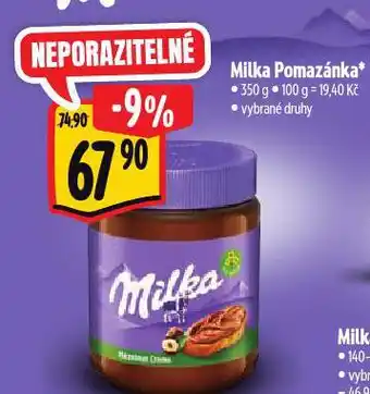 Albert Milka pomazánka nabídka