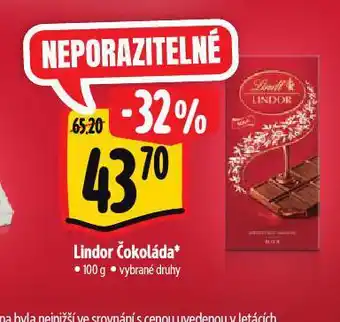Albert Lindor čokoláda nabídka