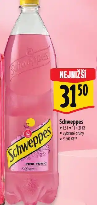 Albert Schweppes tonic nabídka