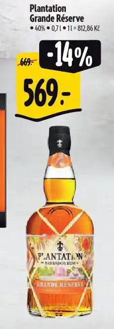 Albert Plantation grande réserve rum nabídka