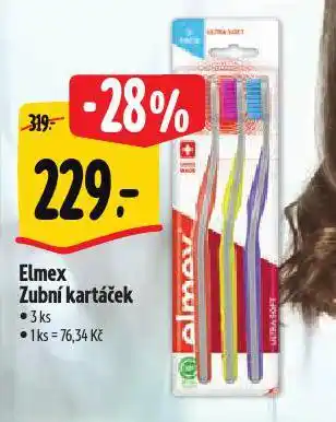 Albert Elmex zubní kartáček nabídka