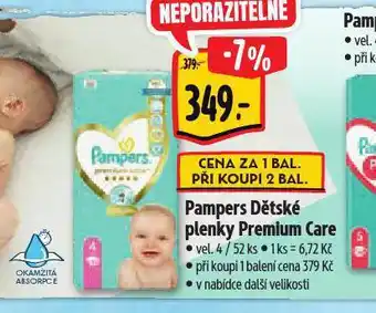Albert Pampers dětské plenky nabídka