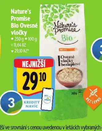 Albert Bio ovesné vločky nabídka