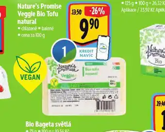 Albert Veggie bio tofu natural nabídka