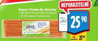 Albert Bio těstoviny nabídka