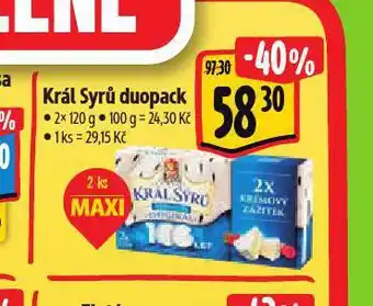 Albert Král sýrů duopack nabídka