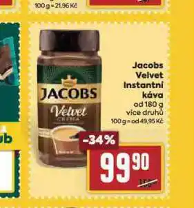 Billa Jacobs velvet instantní káva nabídka