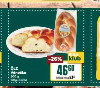 Billa Ölz vánočka nabídka