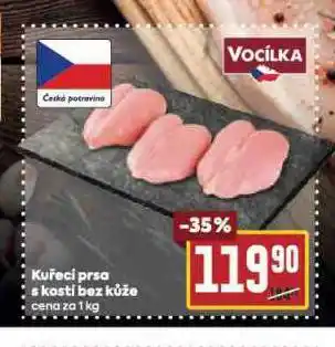 Billa Kuřecí prsa s kostí bez kůže nabídka