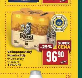 Billa Pivo velkopopovický kozel 10 nabídka