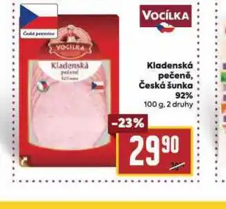 Billa Česká šunka 92% nabídka