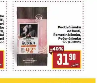 Billa Řemeslná šunka nabídka
