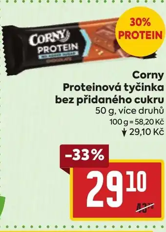 Billa Corny Proteinová tyčinka bez přidaného cukru nabídka