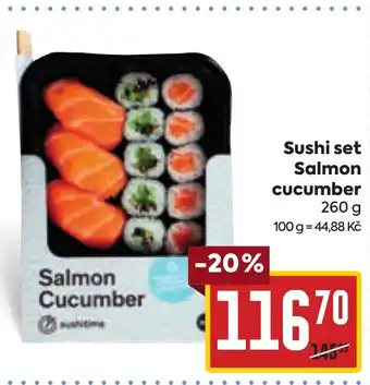 Billa Sushi set Salmon cucumber nabídka