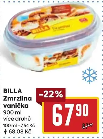 Billa BILLA Zmrzlina vanička nabídka