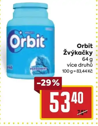 Billa Orbit Žvýkačky nabídka