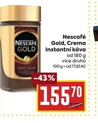 Billa Nescafé Gold, Crema Instantní káva nabídka